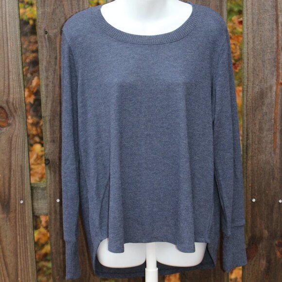 Nine West Womens Heather Mood Indigo Long Sleeve Sweater, Size XL, New with Tags - Picture 11 of 12